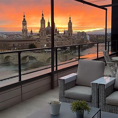 Atico Mejores Vistas Al Pilar Jacuzzi Y Garaje Saragosse Extérieur photo